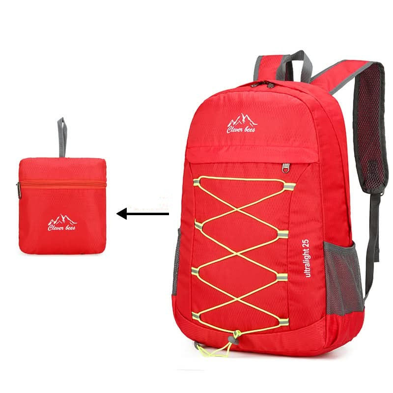 CLEVER BEES Ultralight Folding Travel Backpack – Waterproof Daypack for Hiking & Fitness